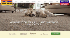 Desktop Screenshot of carpetsurplusliquidators.com
